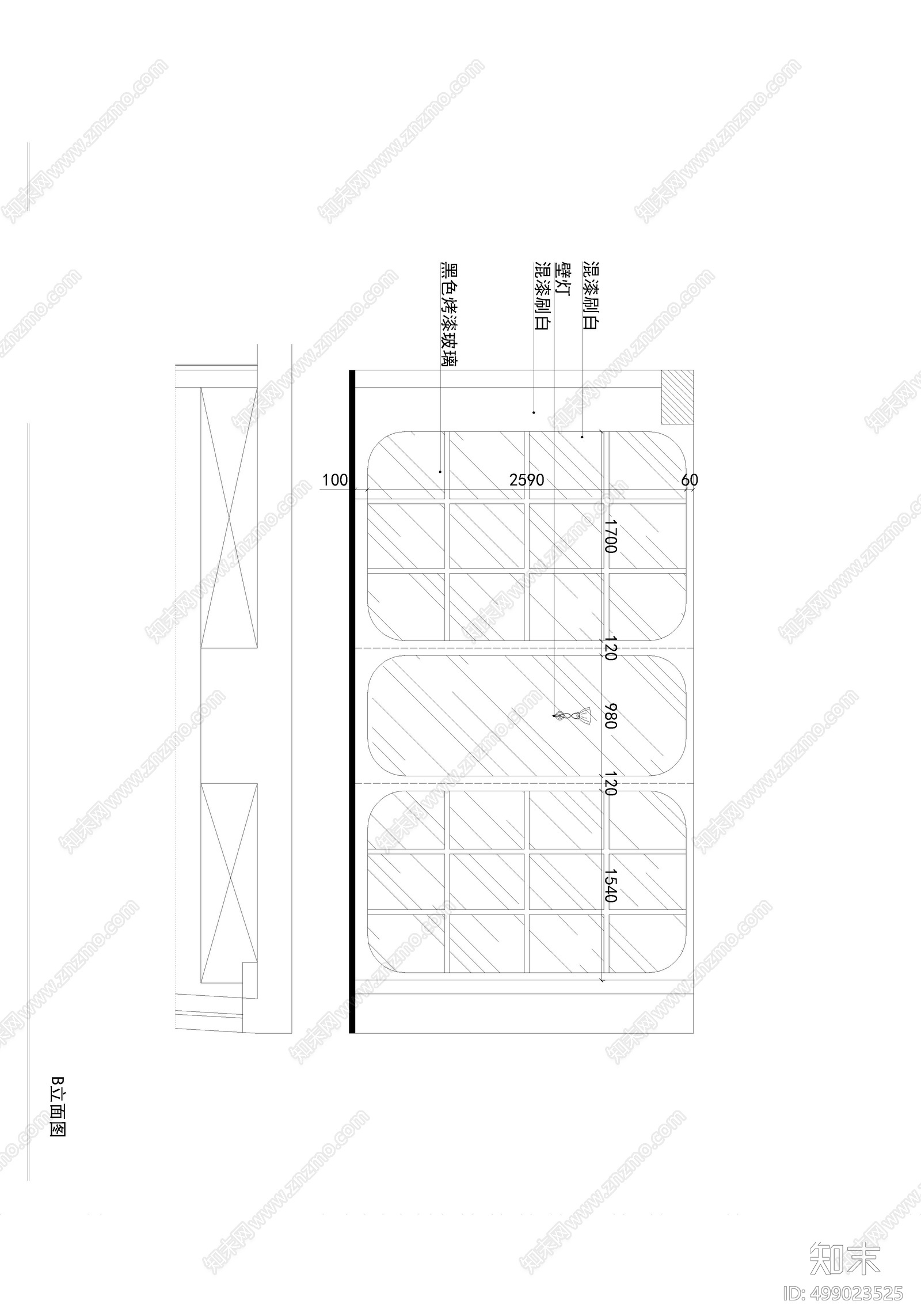 现代办公空间cad施工图下载【ID:499023525】