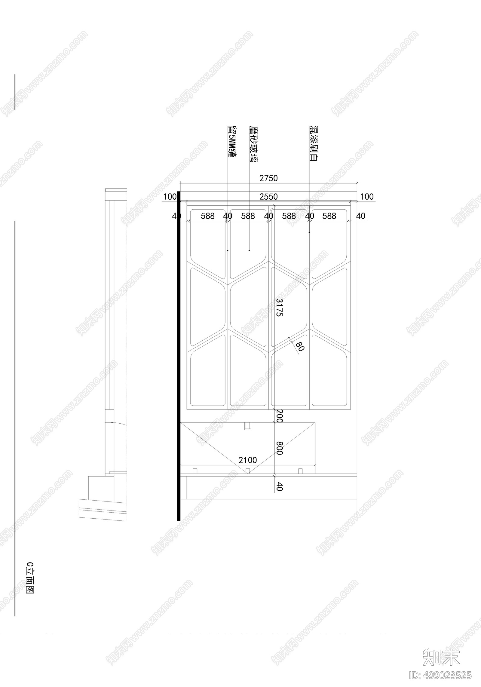 现代办公空间cad施工图下载【ID:499023525】