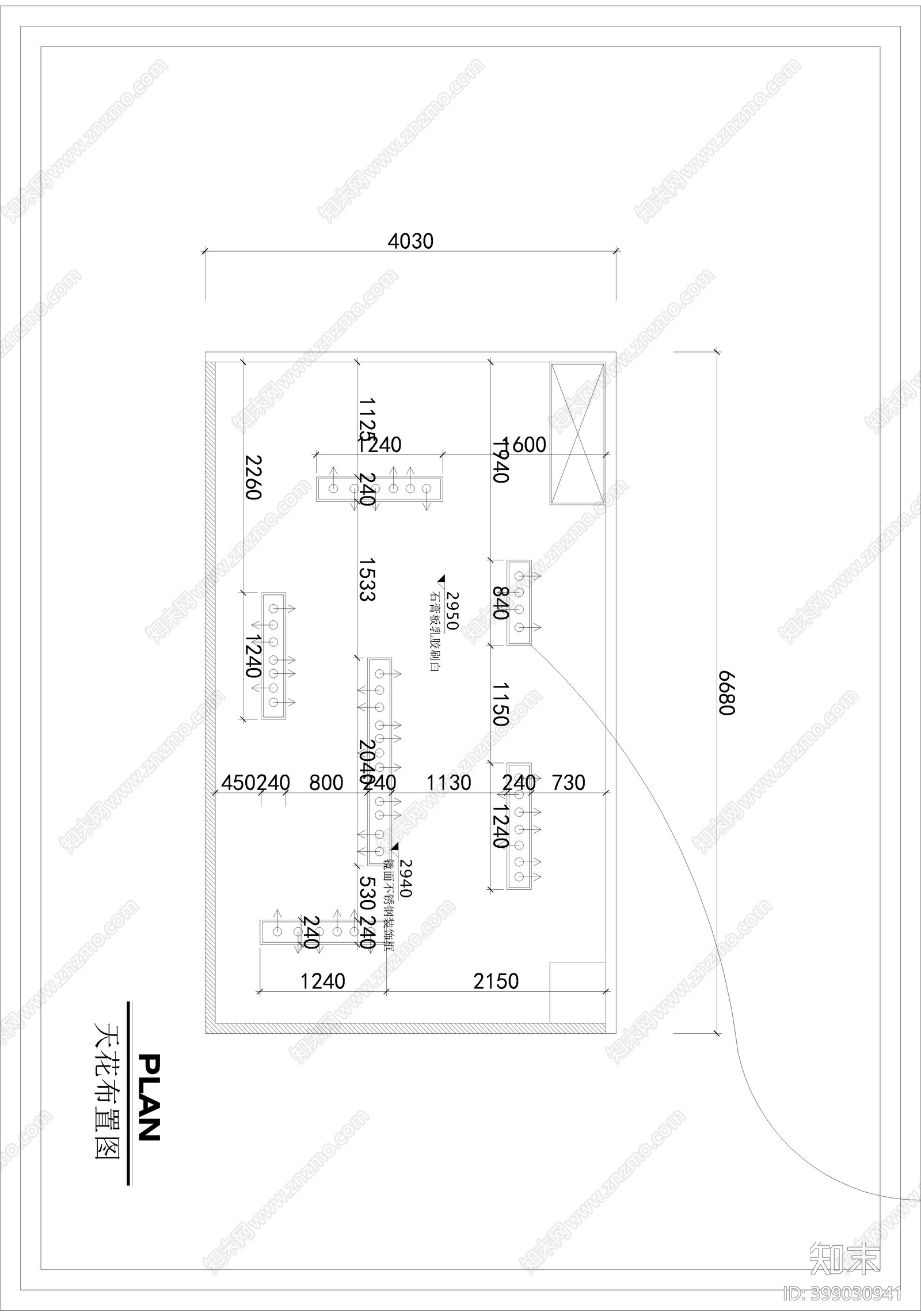 现代手机专卖店cad施工图下载【ID:399030941】