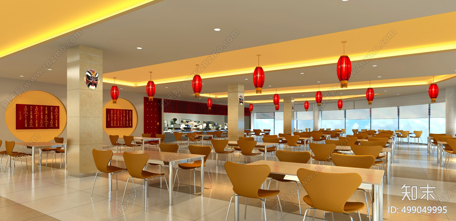 办公食堂cad施工图下载【ID:499049995】