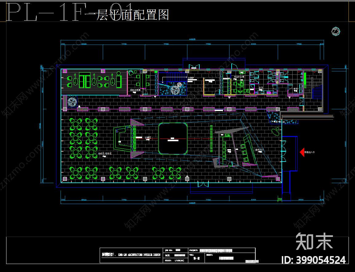 正荣南站科技商务区cad施工图下载【ID:399054524】