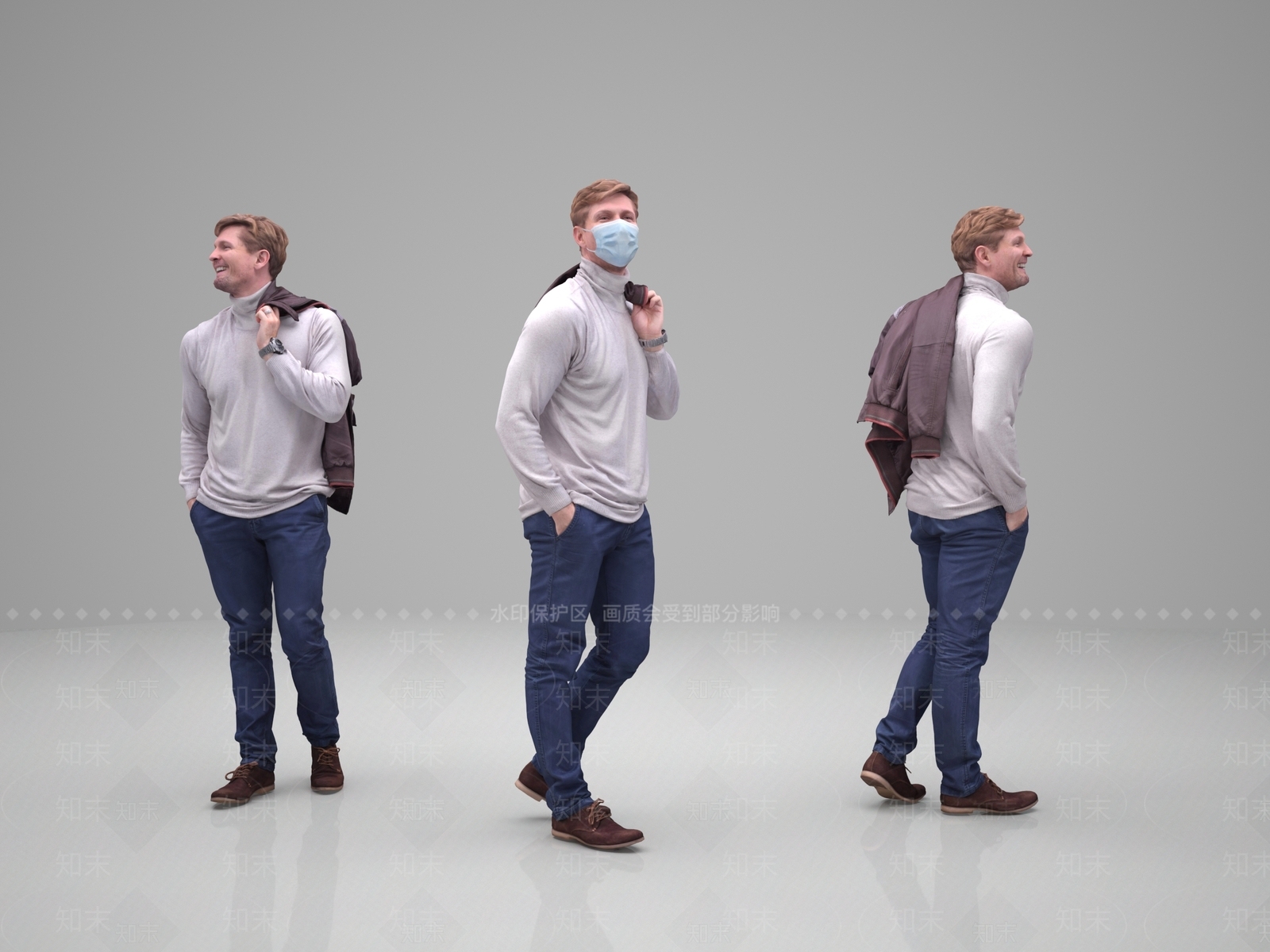 现代男人3D模型下载【ID:699059401】