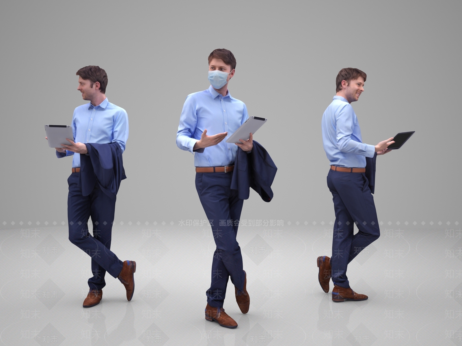 现代男人3D模型下载【ID:699059407】
