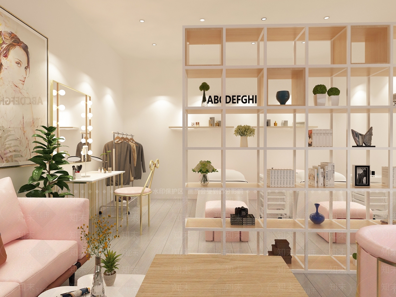 现代美甲店3D模型下载【ID:999069532】