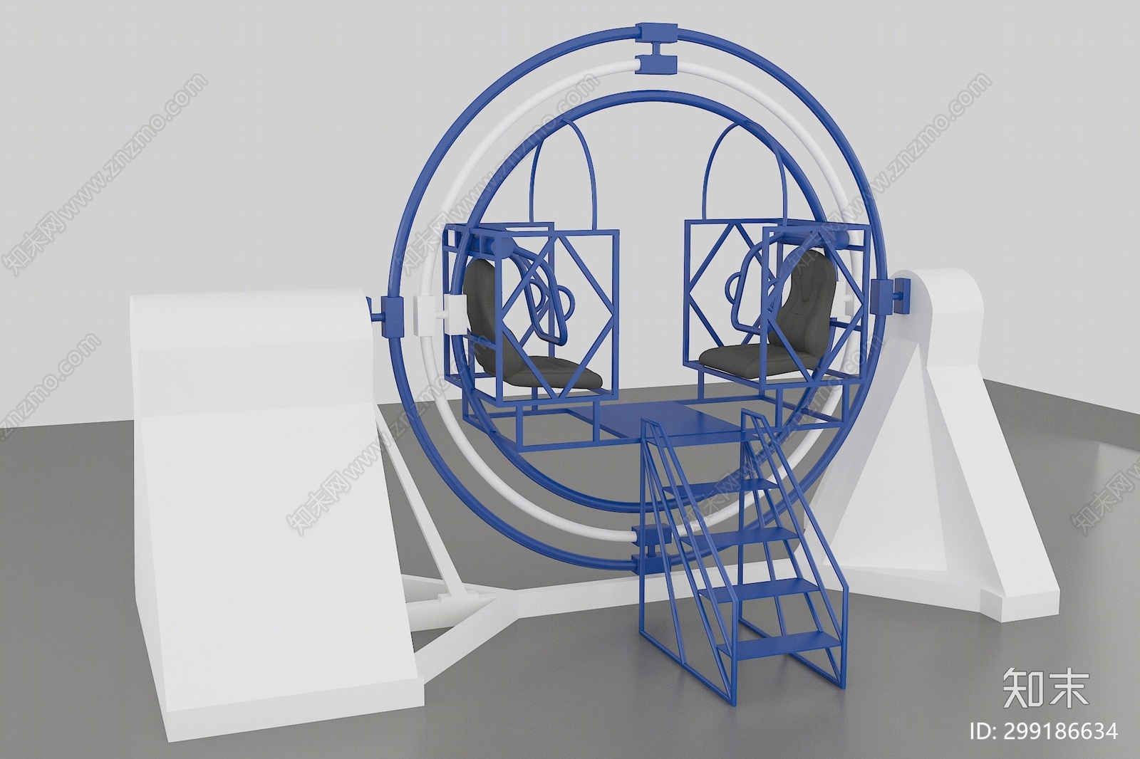 现代公用器材3D模型下载【ID:299186634】