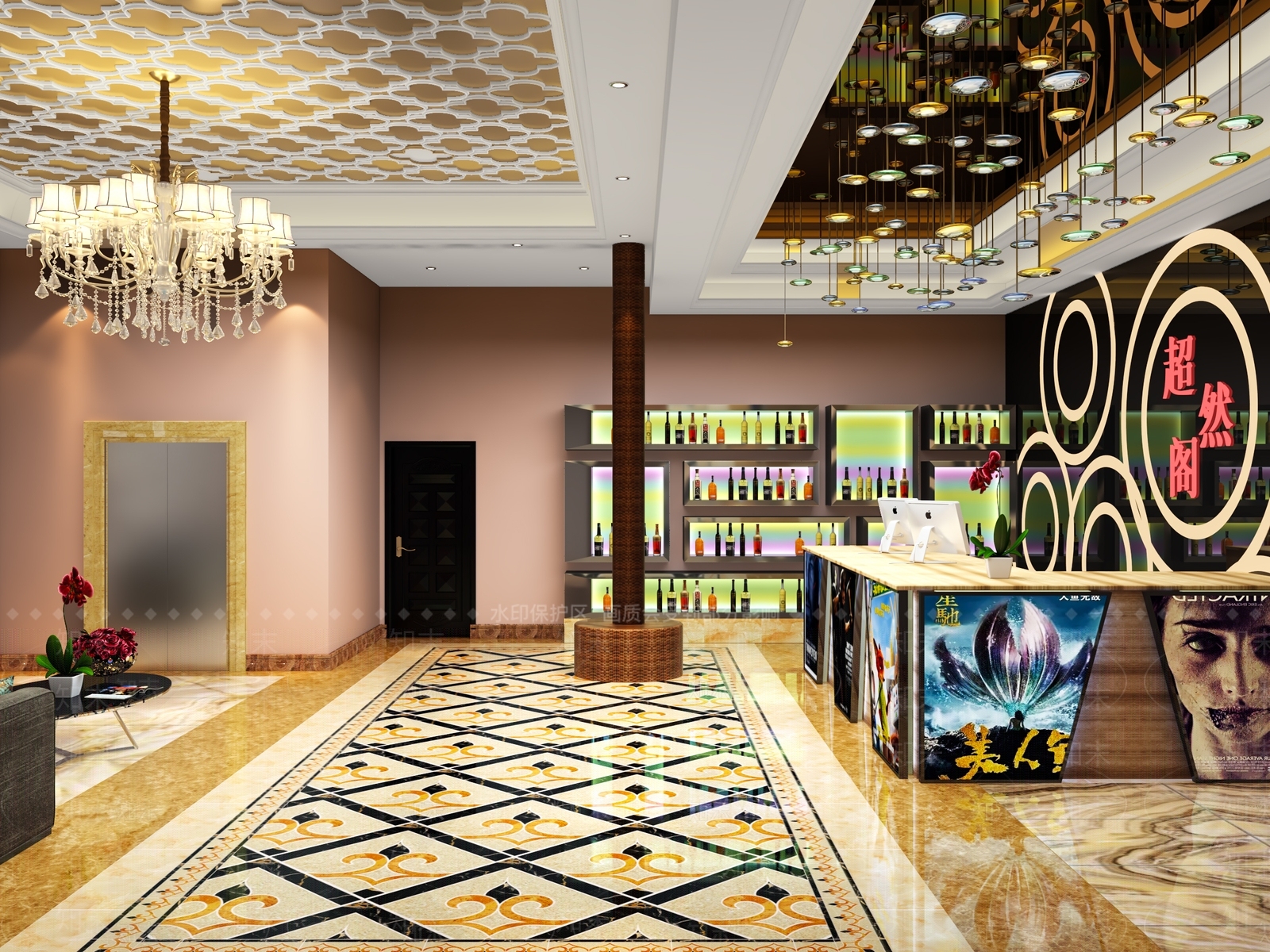 欧式古典电影院3D模型下载【ID:599087165】