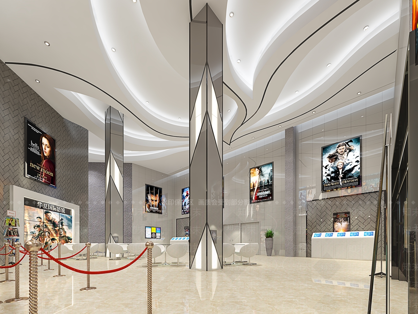 现代电影院3D模型下载【ID:599098112】