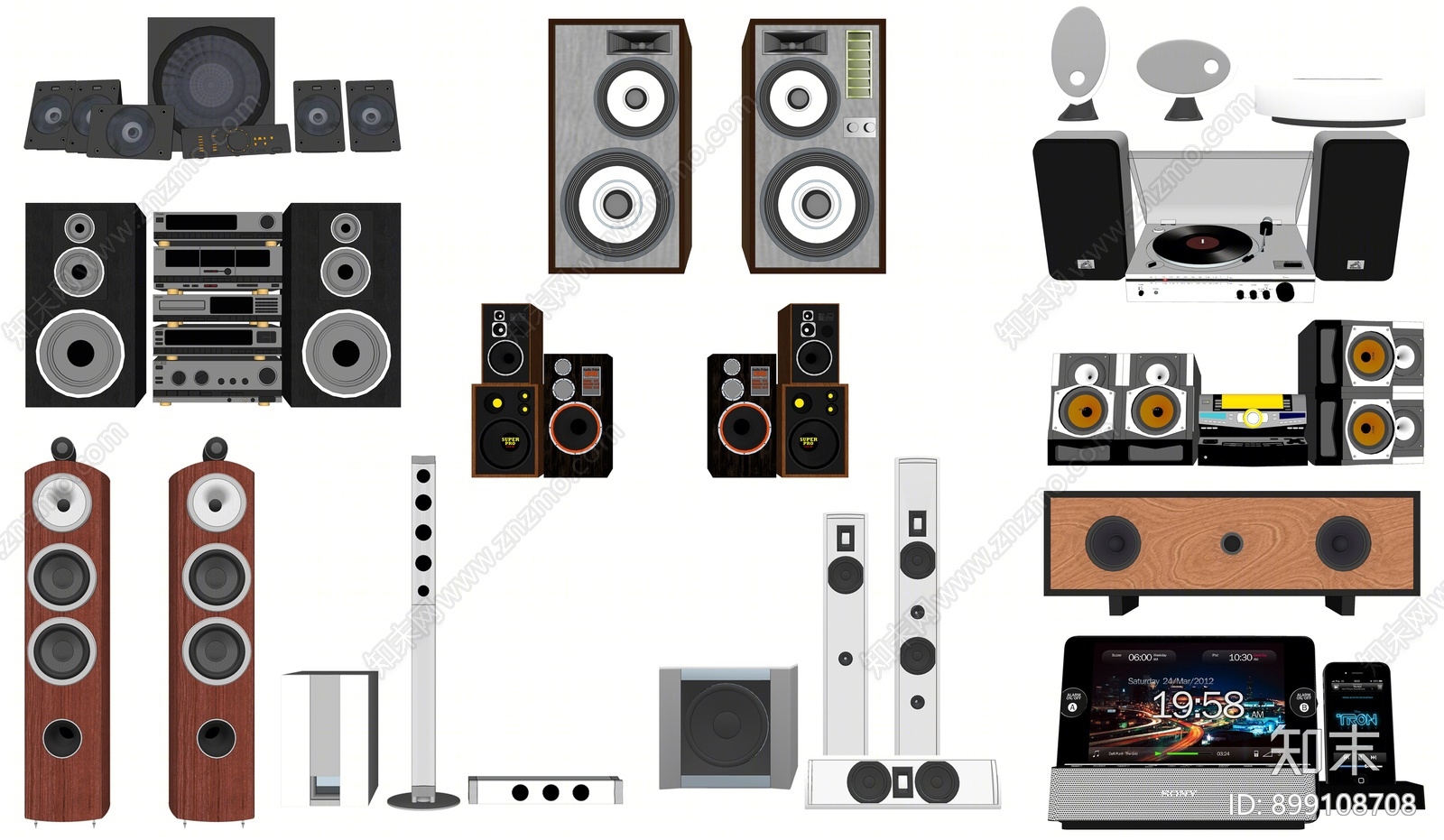 现代音响SU模型下载【ID:899108708】