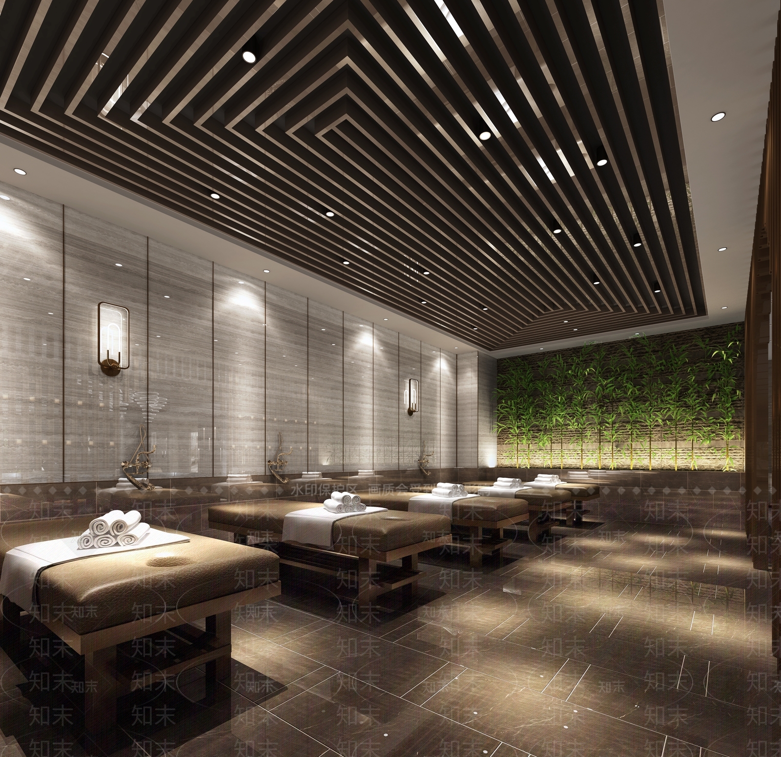 新中式足浴会所3D模型下载【ID:799112114】