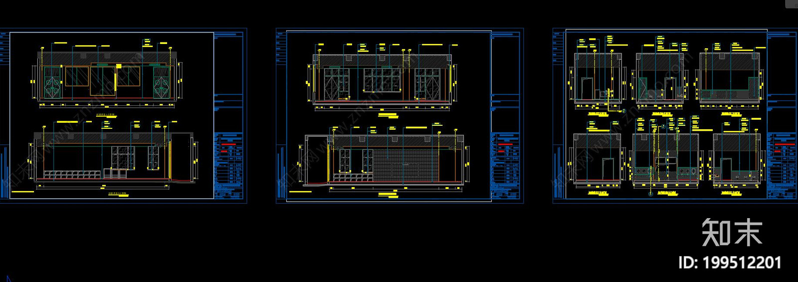 现代学校cad施工图下载【ID:199512201】