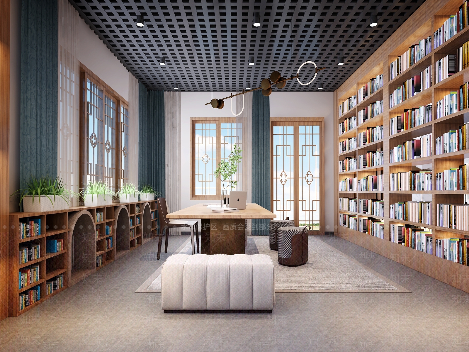 现代书店3D模型下载【ID:799121931】