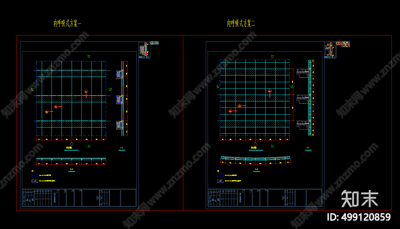 内呼吸式幕墙系统节点施工图下载【ID:499120859】