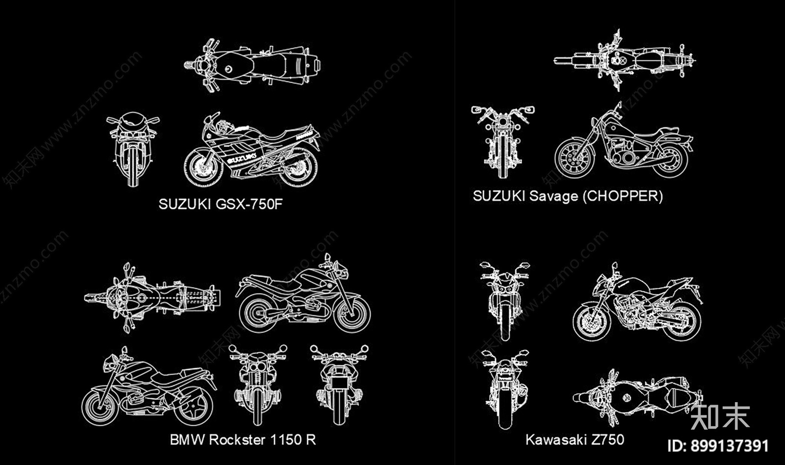 摩托车施工图下载【ID:899137391】