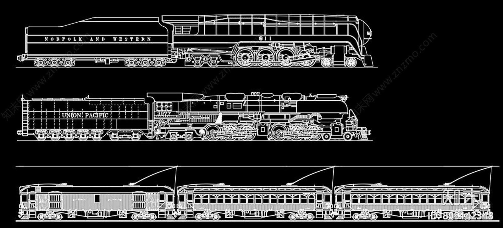 火车CAD图库施工图下载【ID:899142348】
