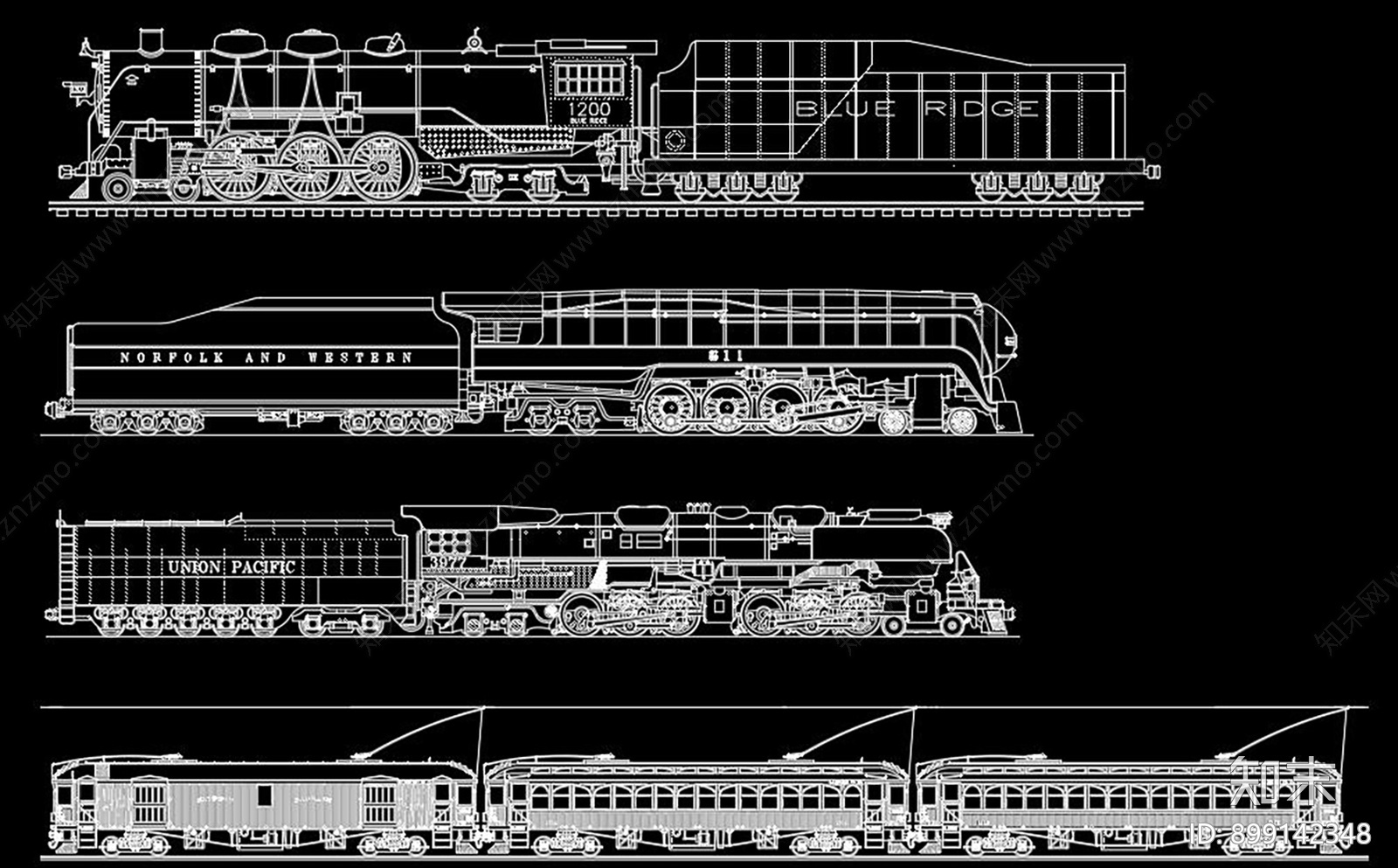 火车CAD图库施工图下载【ID:899142348】