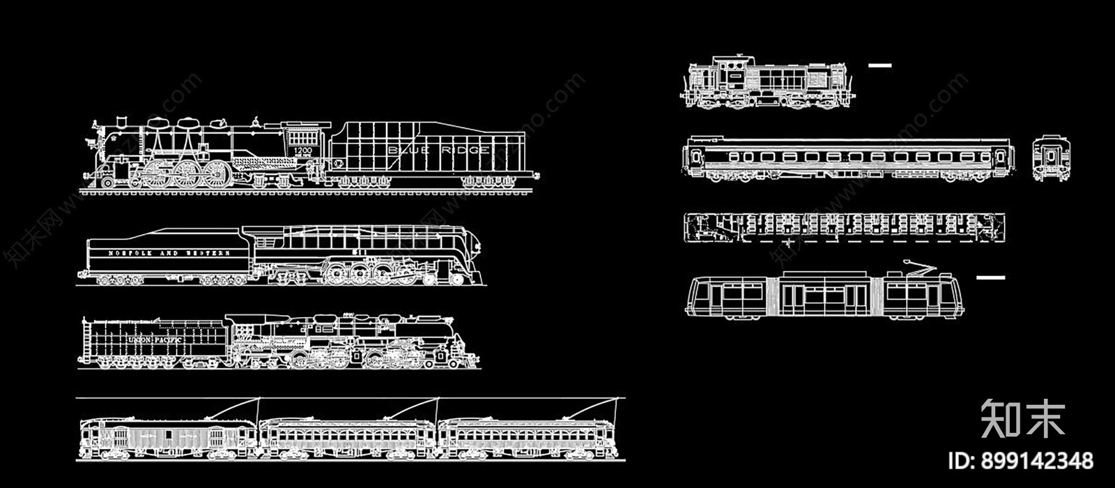 火车CAD图库施工图下载【ID:899142348】