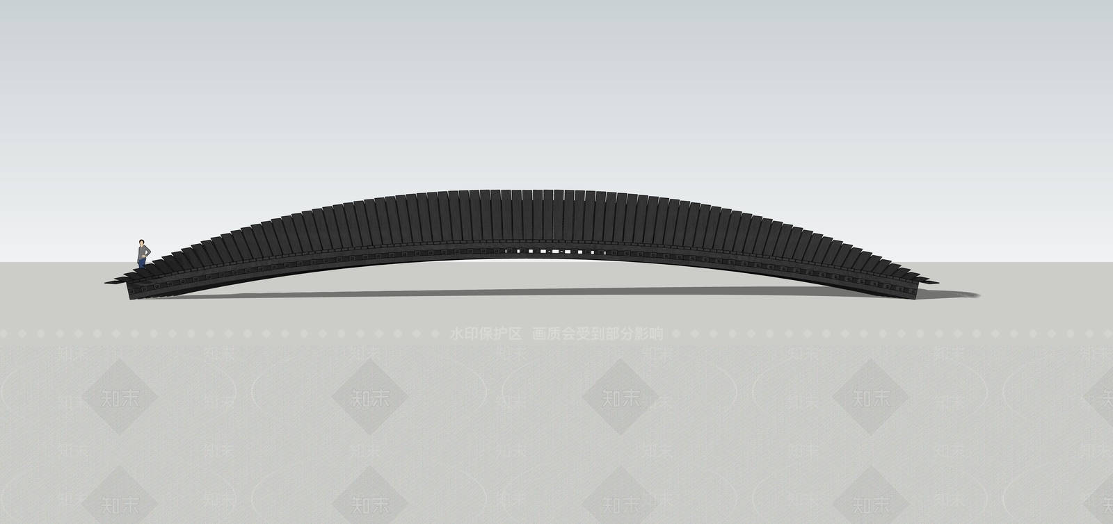 现代桥SU模型下载【ID:599145720】