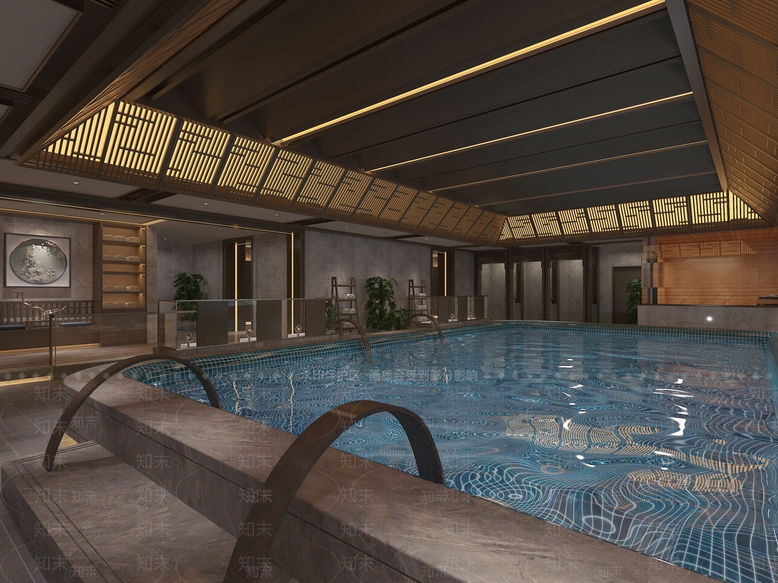 新中式足浴会所3D模型下载【ID:799200137】