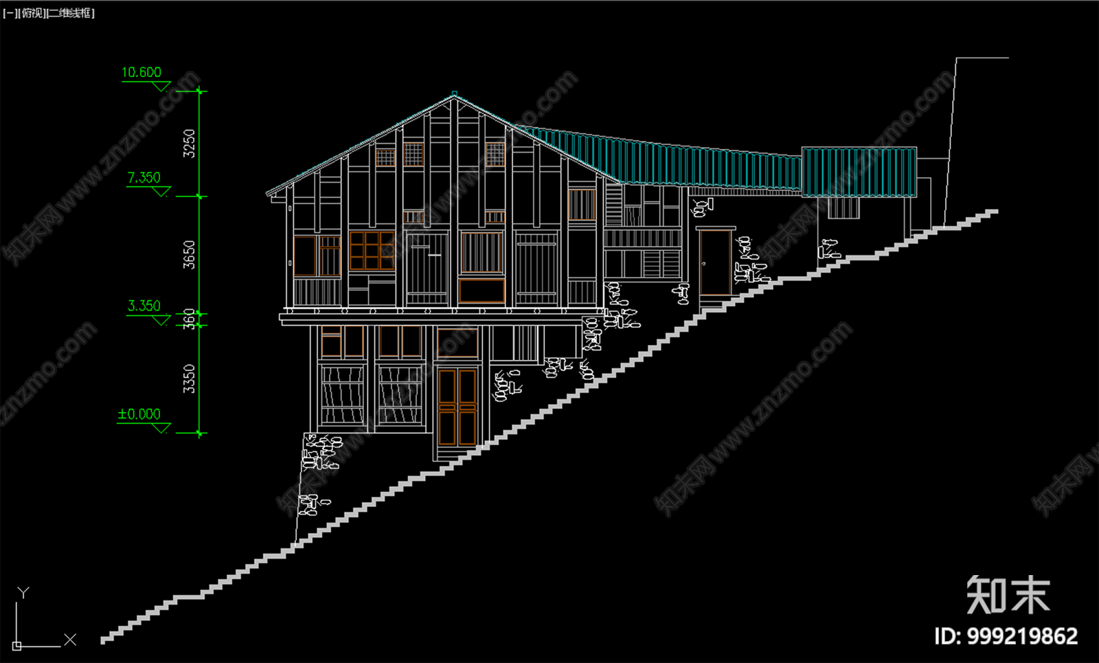 山地别墅建筑施工图下载【ID:999219862】