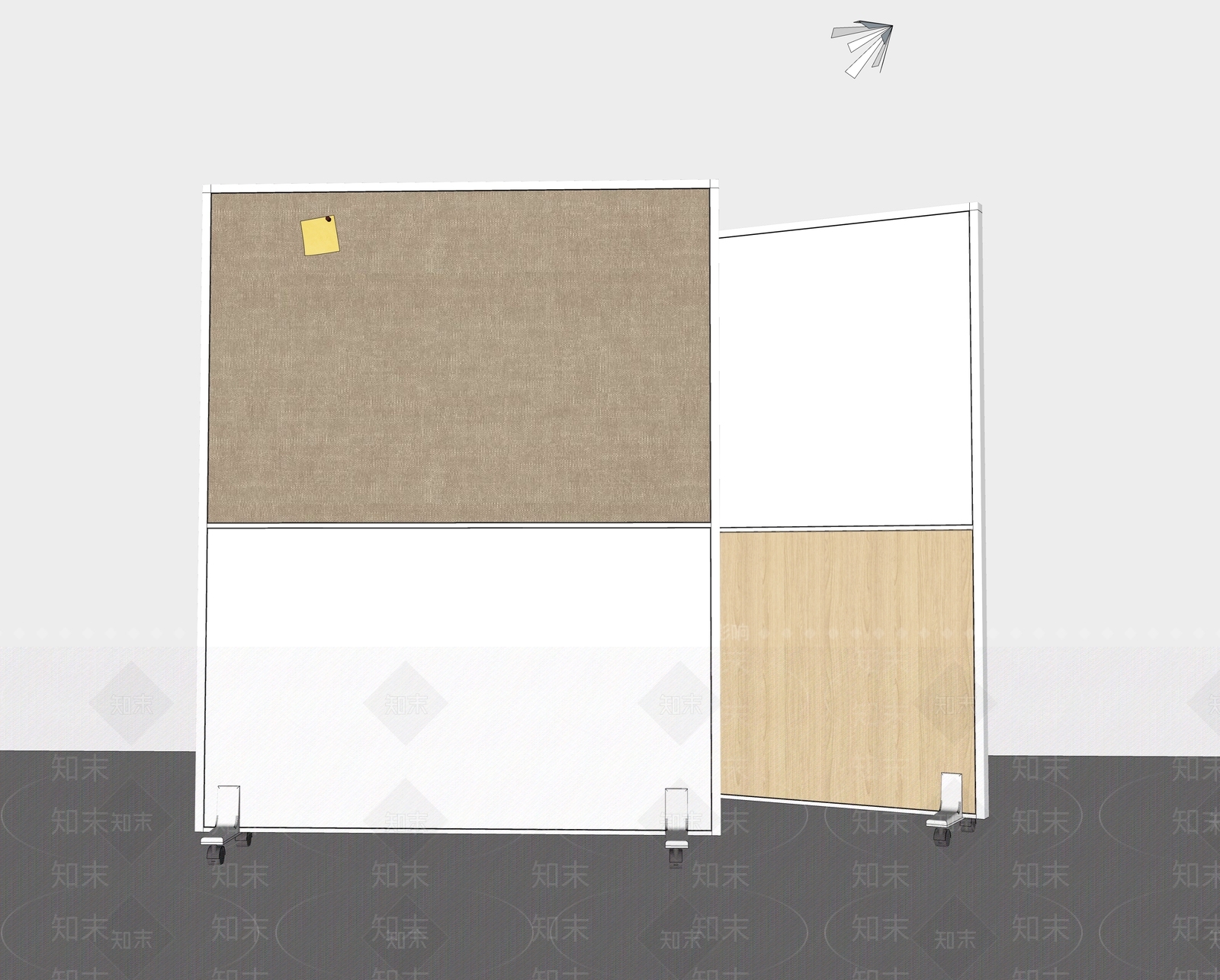 现代办公用品组合SU模型下载【ID:899224805】