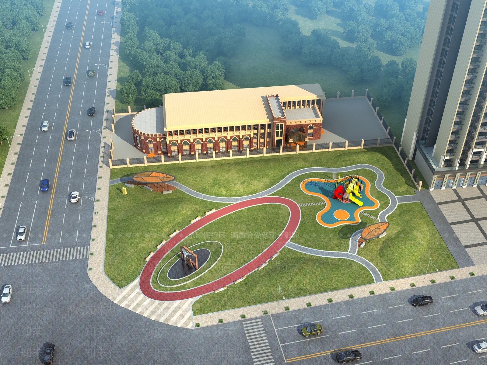 欧式古建筑3D模型下载【ID:599227531】