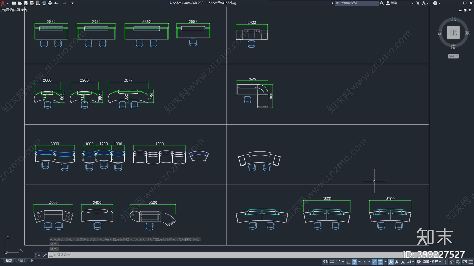 员工办公桌图库施工图下载【ID:399227527】