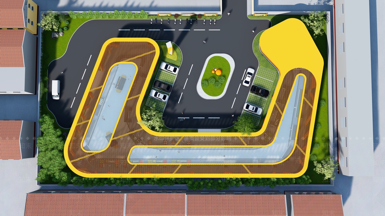 现代农贸市场SU模型下载【ID:499229024】