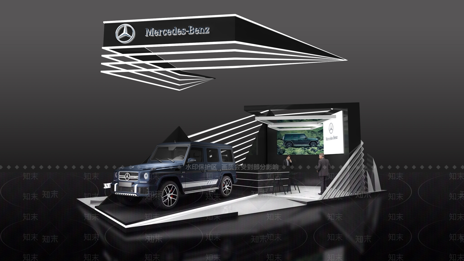 现代车展3D模型下载【ID:599240405】