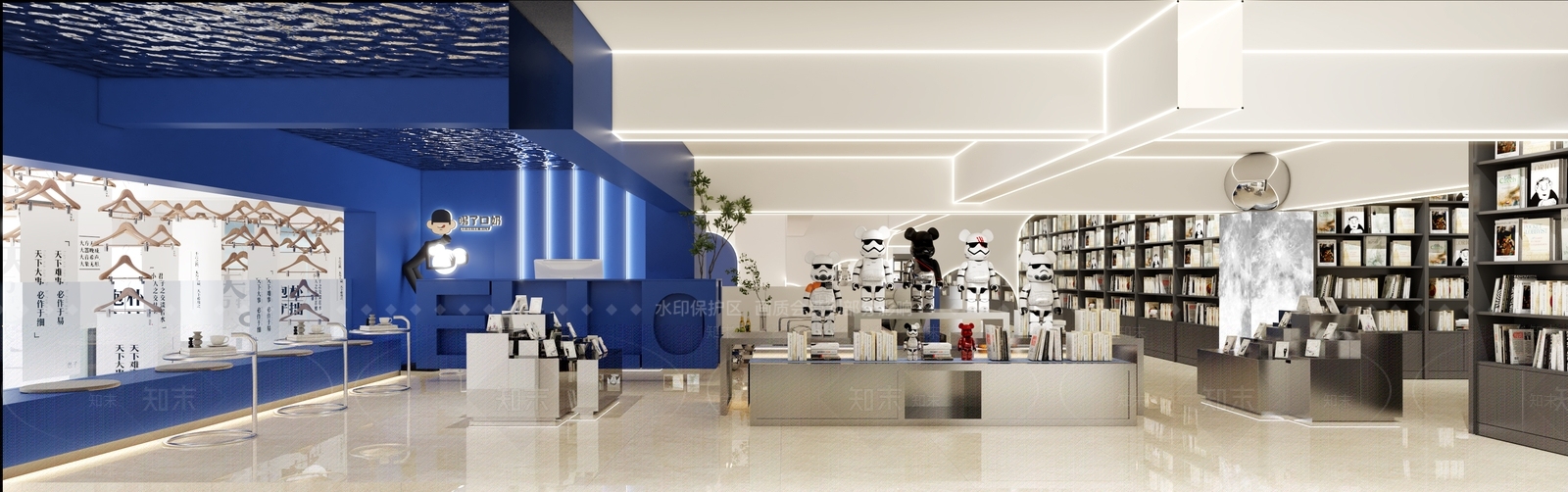 现代书店3D模型下载【ID:799257953】