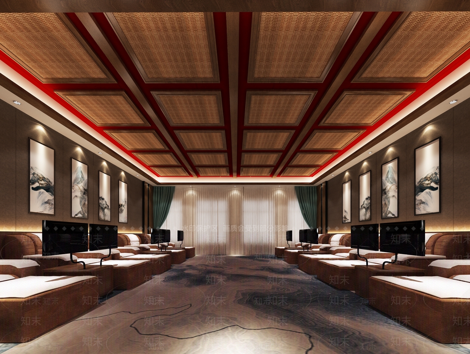 新中式足浴会所3D模型下载【ID:799286124】
