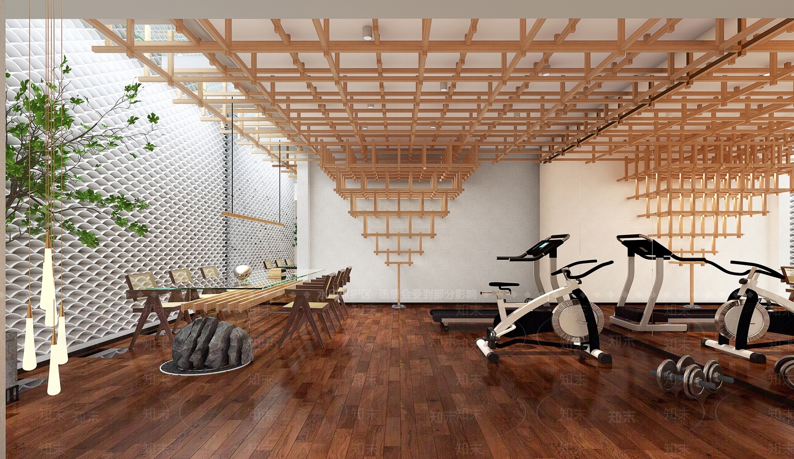 侘寂健身房3D模型下载【ID:699294405】