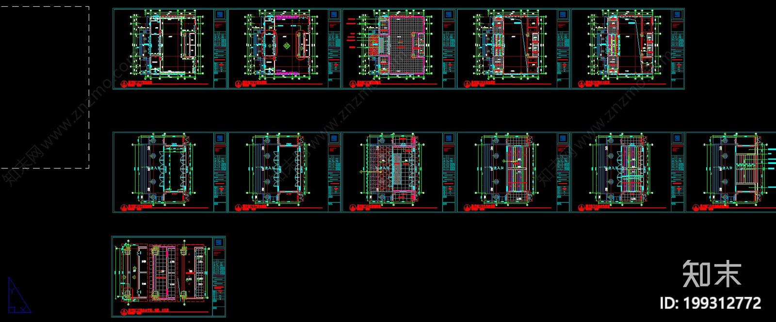 图书馆cad施工图下载【ID:199312772】