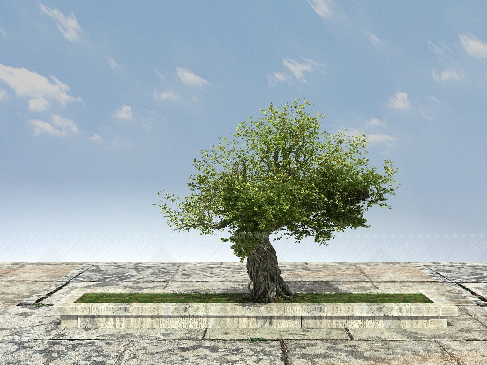 现代树木3D模型下载【ID:399327641】