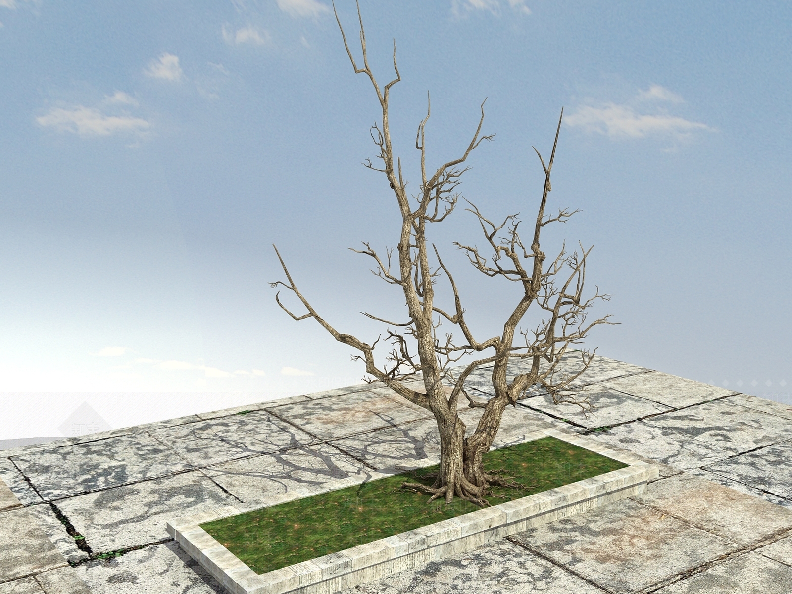 现代树木3D模型下载【ID:399327683】