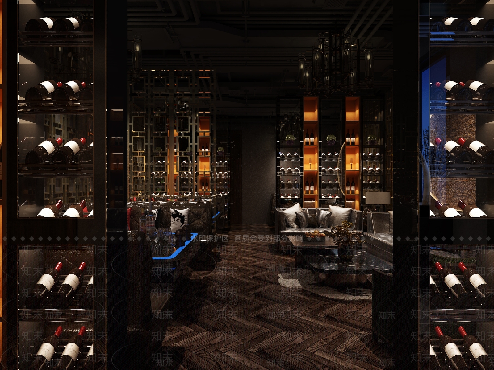 新古典酒吧3D模型下载【ID:499327497】