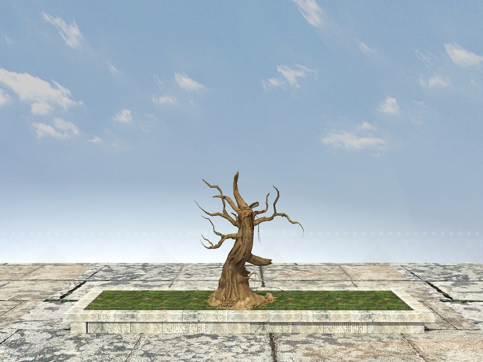 现代树木3D模型下载【ID:399328604】