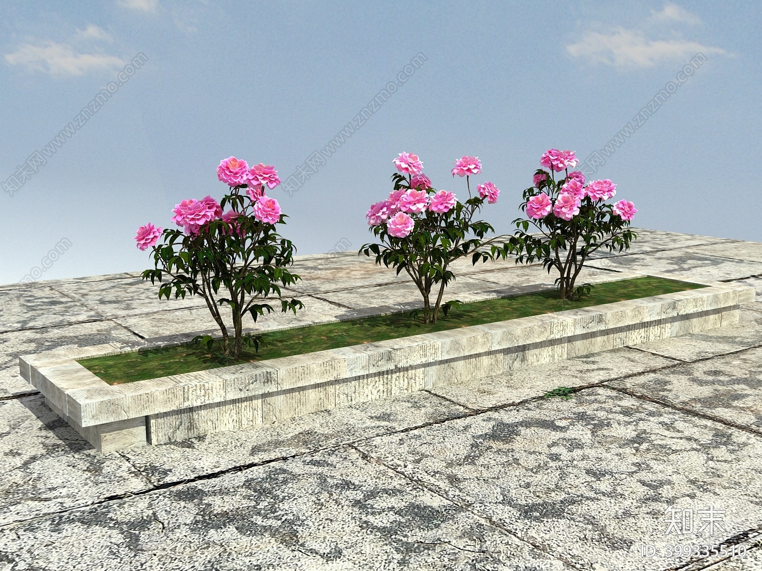 现代花坛3D模型下载【ID:399335510】