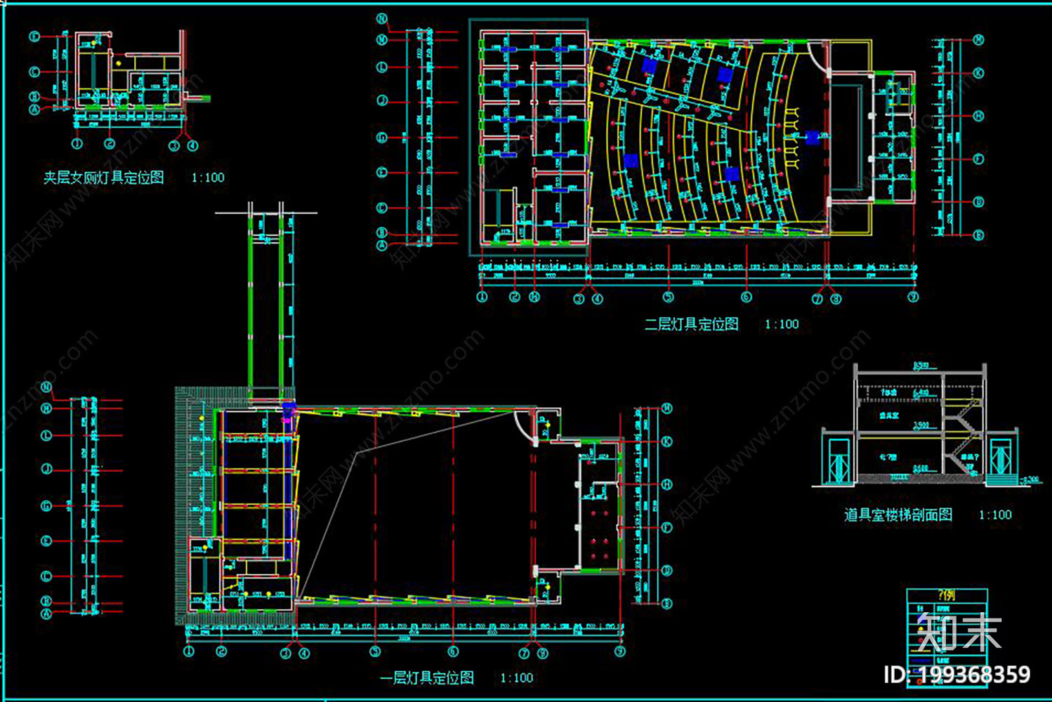 学校cad施工图下载【ID:199368359】