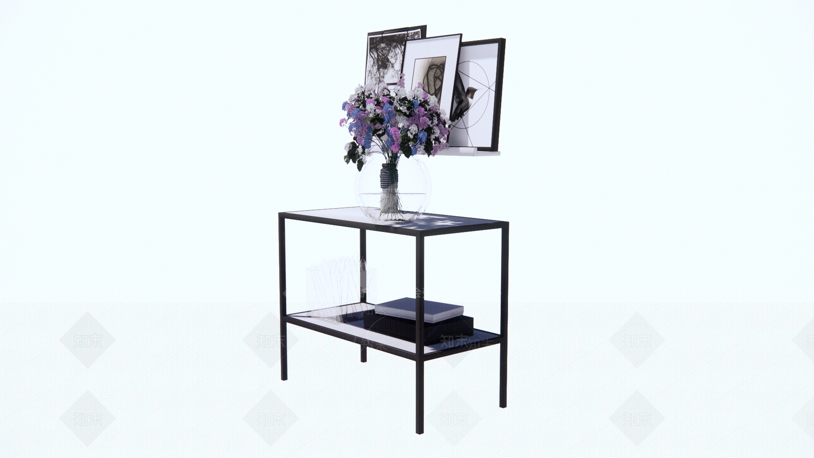 现代展示架SU模型下载【ID:299380581】