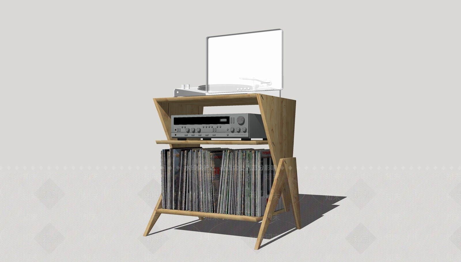 现代展示架SU模型下载【ID:299382582】