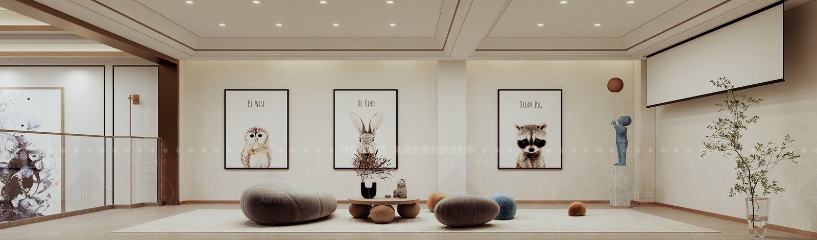 新中式家居影音室3D模型下载【ID:899397931】