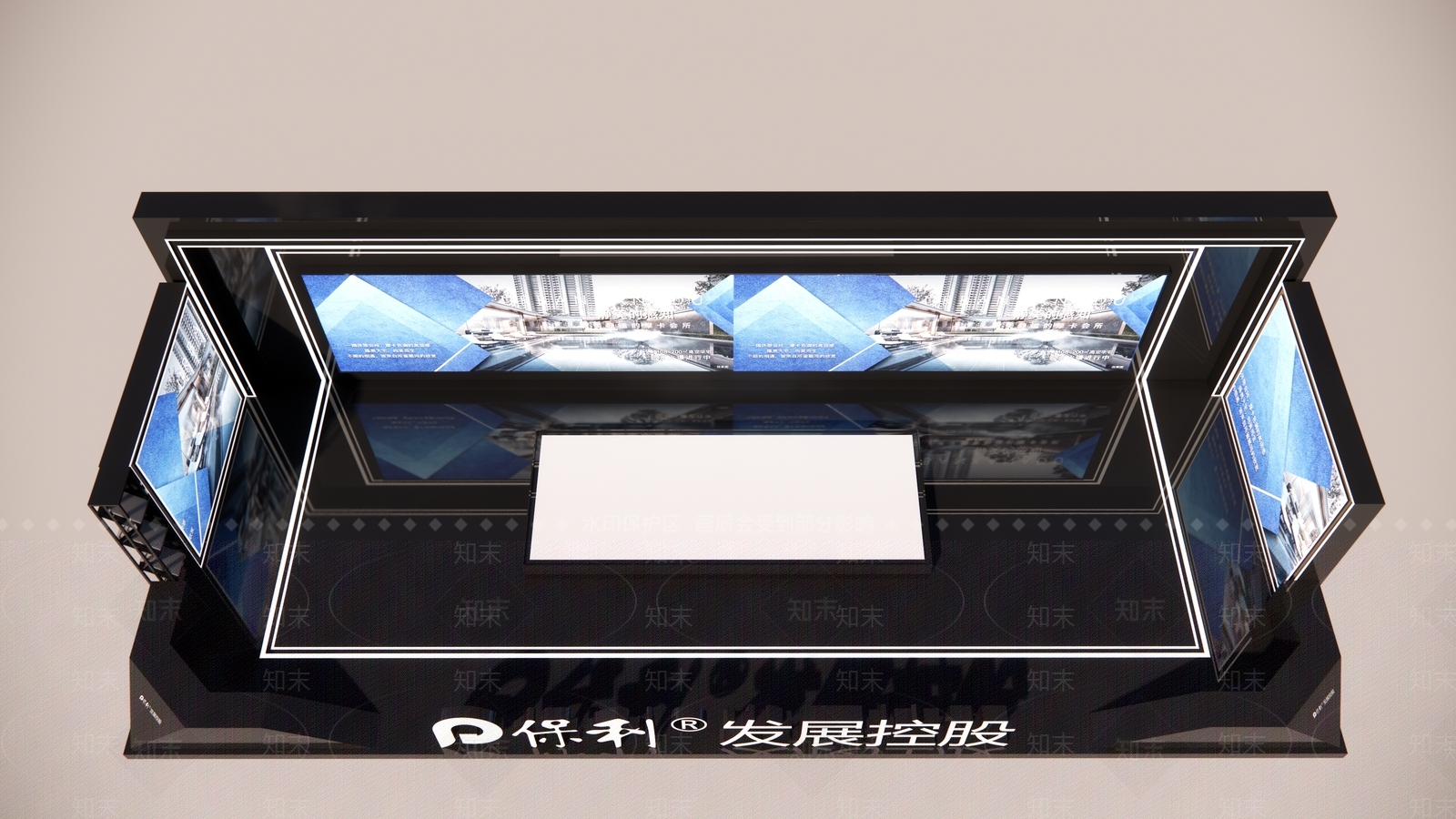 现代商业展厅SU模型下载【ID:299397958】