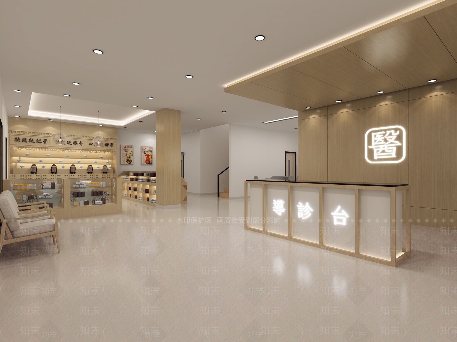 新中式医院3D模型下载【ID:999411635】