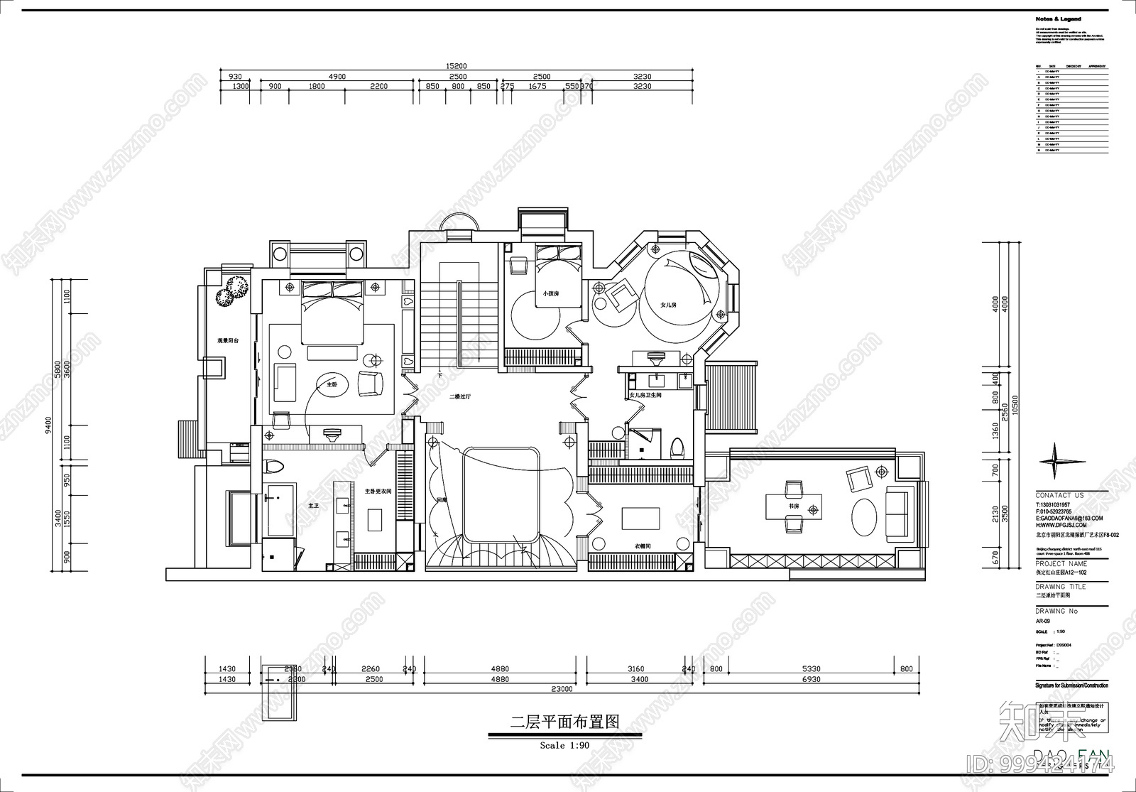 别墅cad施工图下载【ID:999424174】