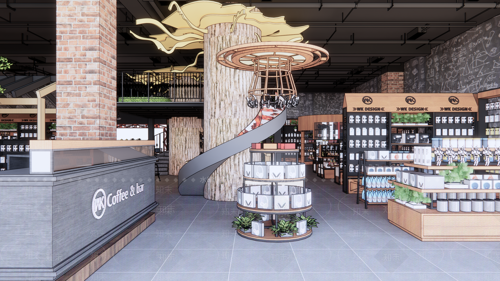 工业风玩具礼品店SU模型下载【ID:199425350】