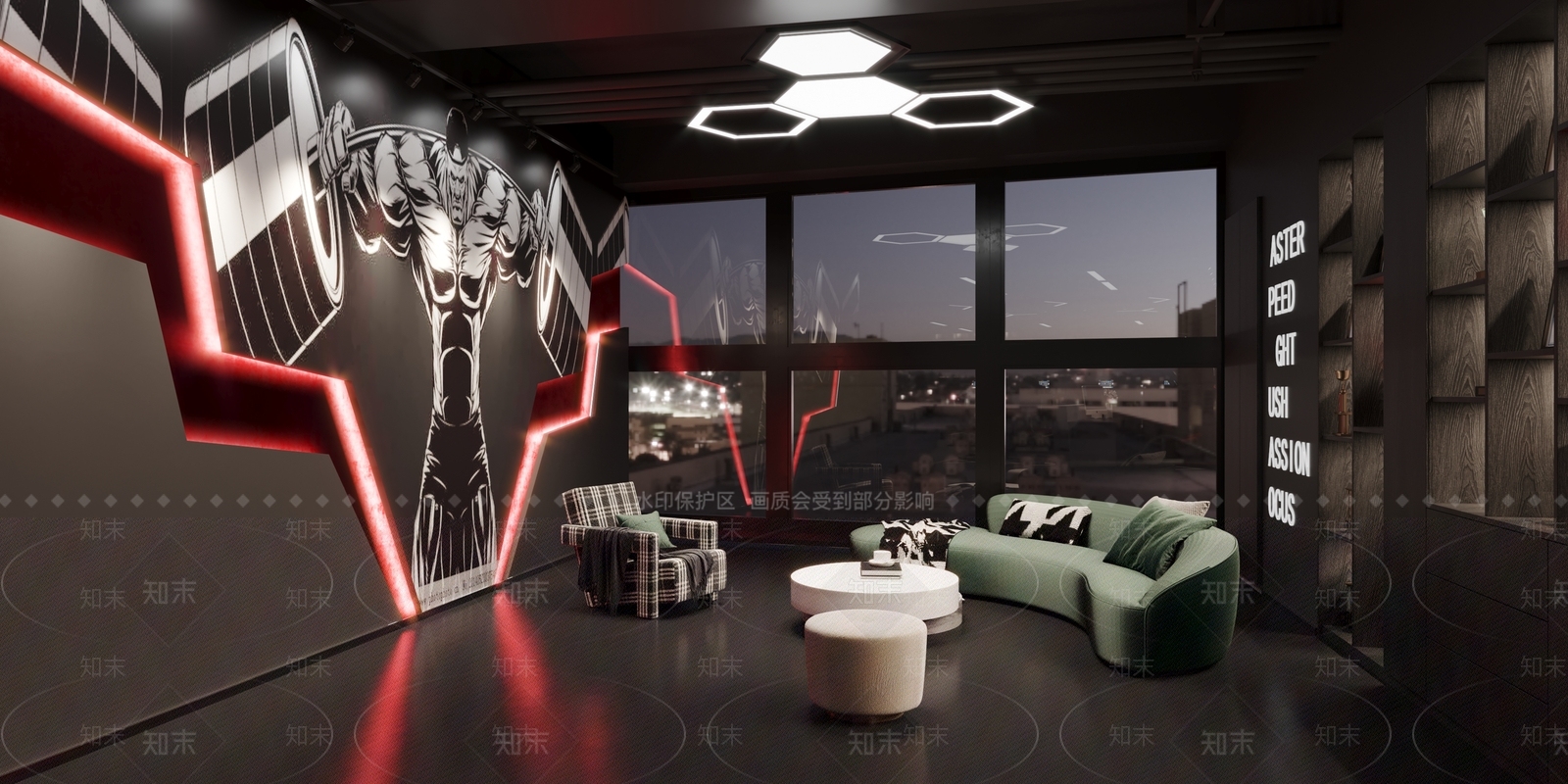 现代健身房3D模型下载【ID:999431940】