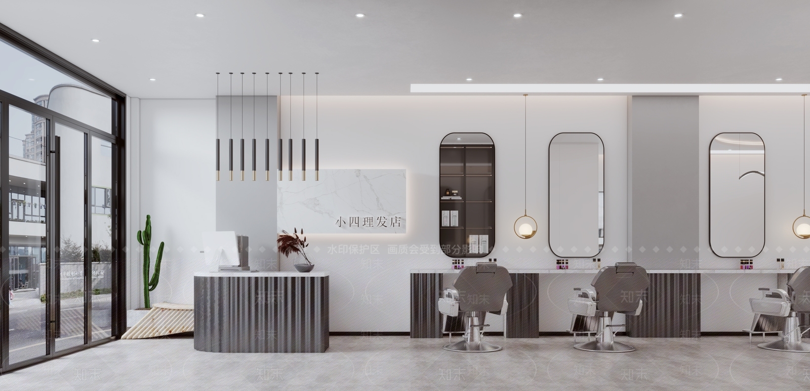 现代理发店3D模型下载【ID:299455048】