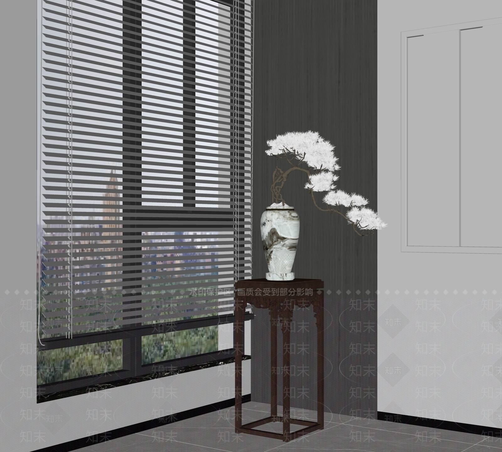 新中式展示架SU模型下载【ID:299715514】