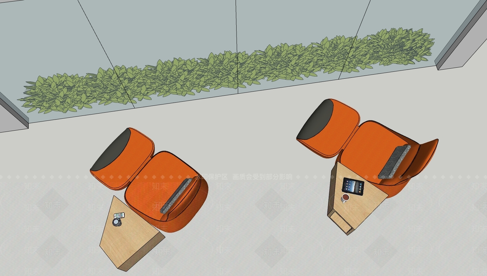 现代休闲躺椅SU模型下载【ID:999468618】