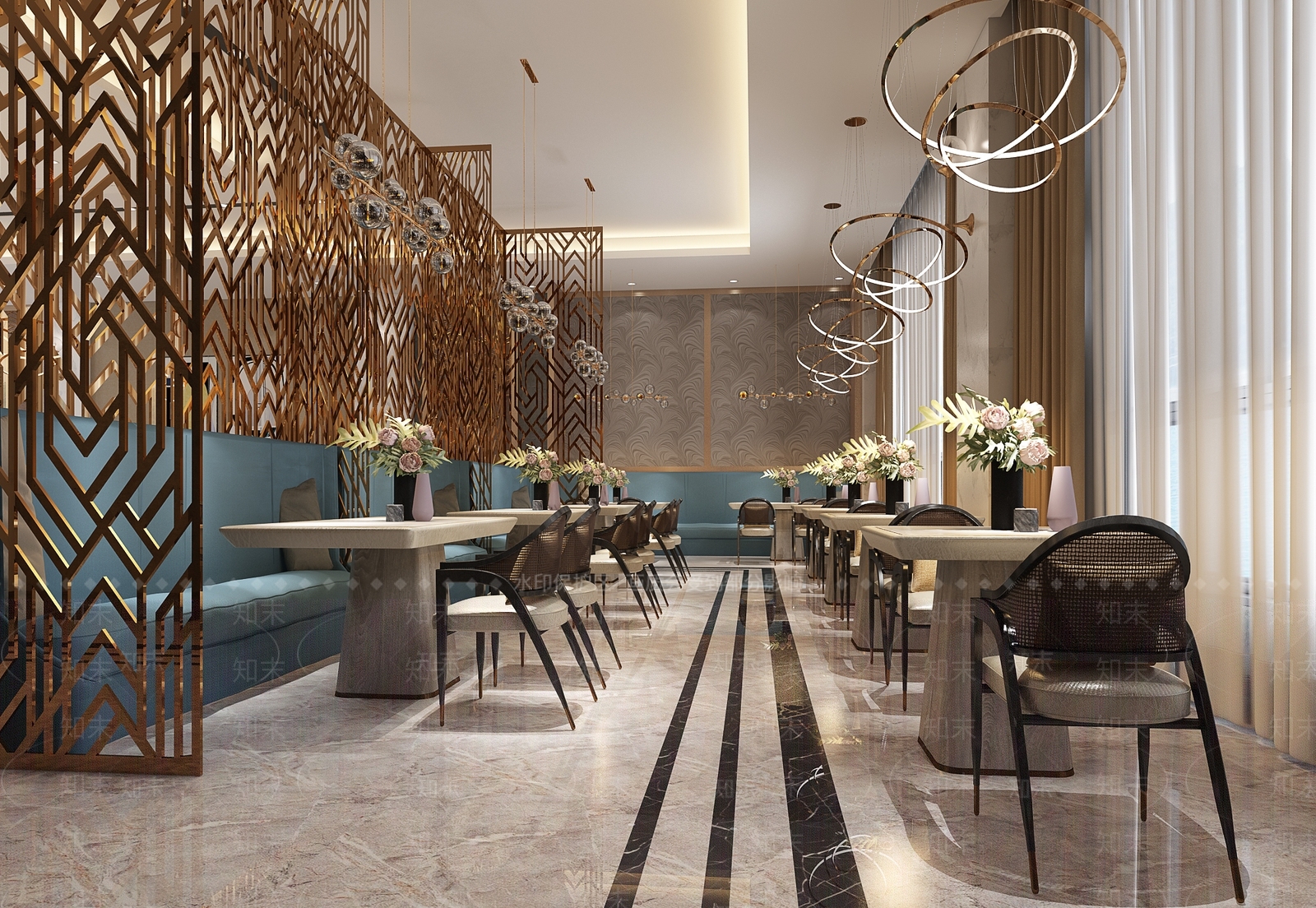 新中式火锅店3D模型下载【ID:399469250】